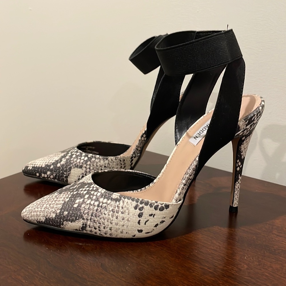 Steve Madden Snakeskin Ankle Heels